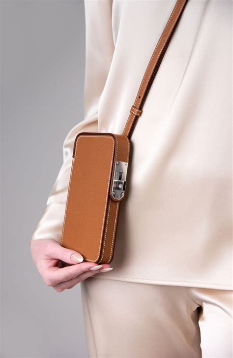 hermes phone bag|hermes phone case with strap.